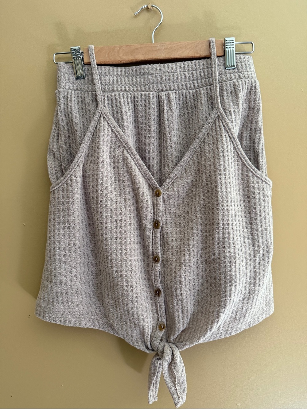 Waffle-Knit Matching Set